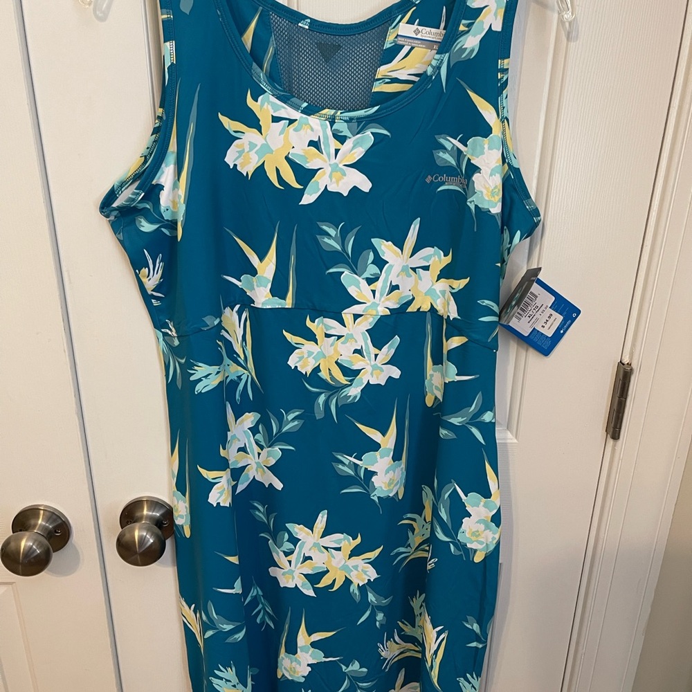 Columbia Teal PFG Omni-Freeze Dress NWT